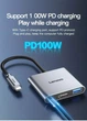 Хаб Lenovo 3в1 USB 3.0/HDMI/Type-C 100W PD - зображення 8