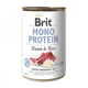 Вологий корм для собак Brit Mono Protein Dog з ягнятком та темним рисом 400 г - зображення 1