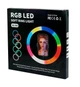 Кольцевая LED RGB лампа диаметром MJ30 30 см с пультом Black UKC (7618) - изображение 3