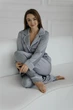 Пижама шелк Jesika Серый S - изображение 3