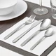 Набір столових приборів IKEA мопсиг, 16 шт., сірий, У комплекті: 4 вилки, 4 ножі, 4 столові ложки та 4 чайні - зображення 3
