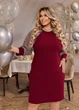 Святкова сукня 602483 Бордовий 52-54 - зображення 2