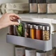 Полка-органайзер для хранения специй Spice Rack подвесная с 7 баночками - изображение 1