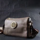 Сумка для стильных женщин из натуральной кожи VINTAGE Leather Bag 22263 Бежевая - изображение 7