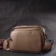 Женская сумка кросс-боди из натуральной кожи Vintage 22293 Бежевая - изображение 7