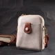 Стильная белая сумка трапеция Vintage из натуральной кожи для женщин через плечо маленького размера (bg222fash70) - изображение 10