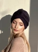 Шапка тюрбан из ангоры зимняя D.Hats серого цвета - изображение 1