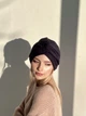 Шапка тюрбан из ангоры зимняя D.Hats серого цвета - изображение 5