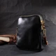 Удобная вертикальная сумка трапеция через плечо из натуральной кожи Vintage Черная (bg222fash69) - изображение 9