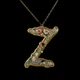 Кулон з латуні Michal Negrin у вигляді літери "Z" з кристалами Swarovski - зображення 2