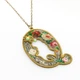 Кулон з латуні Michal Negrin у вигляді літери "Q" з кристалами Swarovski - зображення 1