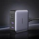Зарядний пристрій настільний Ugreen Nexode GaN 2xUSB-C 2xUSB-A 65 W Power Delivery Grey (YM1570) - зображення 4