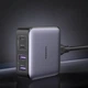 Зарядний пристрій настільний Ugreen Nexode GaN 2xUSB-C 2xUSB-A 65 W Power Delivery Grey (YM1570) - зображення 9