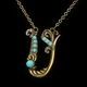 Кулон з латуні Michal Negrin у вигляді букви U з кристалами Swarovski - зображення 2