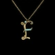 Кулон з латуні Michal Negrin у вигляді букви F з кристалами Swarovski - зображення 2