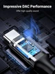 Переходник Ugreen USB-C Male to 3.5mm Male Cable DAC чип 1 м Black/ Grey (YM1405) - изображение 3
