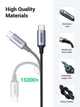 Переходник Ugreen USB-C Male to 3.5mm Male Cable DAC чип 1 м Black/ Grey (YM1405) - изображение 6