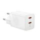 Мережевий зарядний пристрій Baseus GaN5 Pro 40W 2Type-C (CCGP180102) White - зображення 1