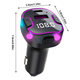 Автомобильный FM ФМ модулятор Terra С49, Bluetooth 5.0, трансмиттер, вольтметр, USB 3.1А, Type C - изображение 4