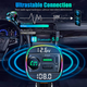 Автомобильный FM ФМ модулятор Terra С22, Bluetooth 5.0, трансмиттер, вольтметр, быстрая зарядка QC3.0 - изображение 10