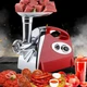 Мясорубка электрическая Dоmоtес MS 2О19 электромясорубка с соковыжималкой с насадками, 2800 Вт, Красная - изображение 1