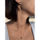Срібний та позолочений кулон Spark зі Swarovski Birthday Stone NBG1122SS29BD - зображення 3