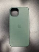 Чохол протиударний шкіряний OEM+ Premium Leather Case with MagSafe для Apple iPhone 13 (6.1") Sequoia Green (MM173ZE/A) - зображення 4