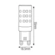 Світлодіодна лампа Horoz Electric PETA-8 8W G9 4200K (001-045-0008-030) - зображення 2
