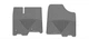 Автомобильные коврики в салон Weathertech на Toyota Sienna 13-20 передние серые Тойота Сиена WT0024550 - изображение 1