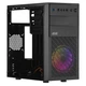 Корпус 2E Basis RD850, без БЖ, 1xUSB3.0, 2xUSB2.0, 1x120mm ARGB, Acrylic Side Panel, mATX, чорний - зображення 1