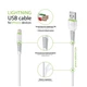 Кабель Intaleo CBFLEXL0 USB-Lightning 0.2м White (1283126487439) - изображение 2
