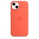 Чехол силиконовый OEM Silicone Case with MagSafe для Apple iPhone 13 Nectarine + Подарок защитное стекло Pixel для Apple iPhone - изображение 3