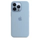 Чехол силиконовый OEM Silicone Case with MagSafe для Apple iPhone 13 Pro Max Blue Fog + Подарок защитное стекло Pixel для Apple iPhone - изображение 3