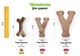 Жевательные игрушки для щенков Benebone Puppy Wishbone Bacon S бекон (829500) - изображение 4