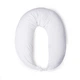 Подушка MirSon для вагітних та годування 8300 Velvet Line 28-0001 White Велюр 30х170х20 см (2200006200253) - зображення 2