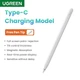 Стилус для Apple Pencil UGREEN LP452 безпроводная зарядка для iPad Pro 12 9 Air Mini White (90915) - изображение 3