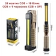 Светодиодный фонарик аккумуляторный WL-08-XPE+COB (белый+желтый+красный), power bank на магните и крючке Brown - изображение 4