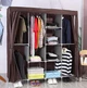 Тканевый шкаф органайзер Storage Wardrobe на 4 секции Коричневый (28165PSHKB) FG22 - изображение 1