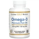 Омега-3, California Gold Nutrition, рыбий жир премиального качества, 100 капсул из рыбьего желатина - изображение 1
