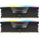 Модуль памяти для компьютера DDR5 96GB (2x48GB) 6400 MHz Vengeance RGB Black Corsair (CMH96GX5M2B6400C32) - изображение 1