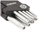 Ключ Sigma набор TORX 9шт T10-T50 CrV, короткие с отверстием (4022211) - изображение 6