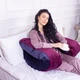 Подушка MirSon для беременных и отдыха Velvet Line 8023 U-образная Primula (2200006178552) - изображение 5
