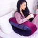 Подушка MirSon для беременных и отдыха Velvet Line 8023 U-образная Primula (2200006178552) - изображение 6