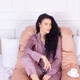 Подушка MirSon для вагітних і відпочинку Delicate Satin 8028 U-подібна Cappuccino (2200006178668) - зображення 6