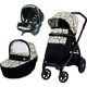 Коляска Peg-Perego 3 в 1 Book Grafic Gold Lounge Графическое золото (2000000130569) (PACK-BOOK31LG00002) - изображение 1