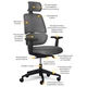 Офисное кресло Mealux Leo Air Plus Dark Grey (Y-546 KBG) - изображение 2