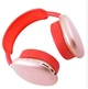Беспроводные полноразмерные стерео Bluetooth наушники Macaron P9 Max Красный (71901SH792) - изображение 2