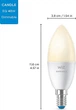 Лампа розумна WiZ E14, 4.9W, 40W 470Lm, C37, 2700K, Wi-Fi (929002448502) - зображення 6
