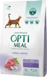 Сухий корм для дорослих кішок Optimeal зі смаком качки 4 кг (4820083905599)(B1840701) - изображение 1