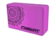 Блок для йоги EasyFit EVA с рисунком фиолетовый - изображение 1